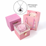 Eternal Rose Gift Box with 100 Languages 