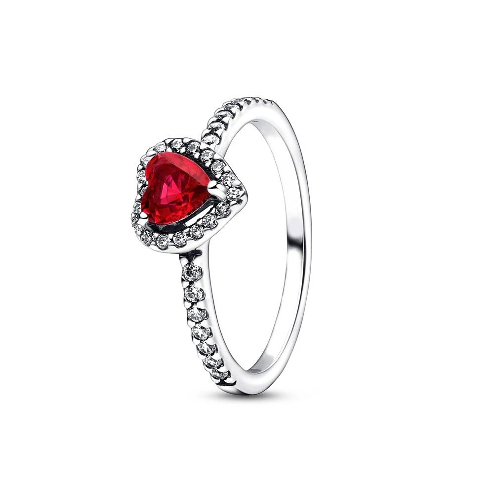 Ruby Glow Heart Ring