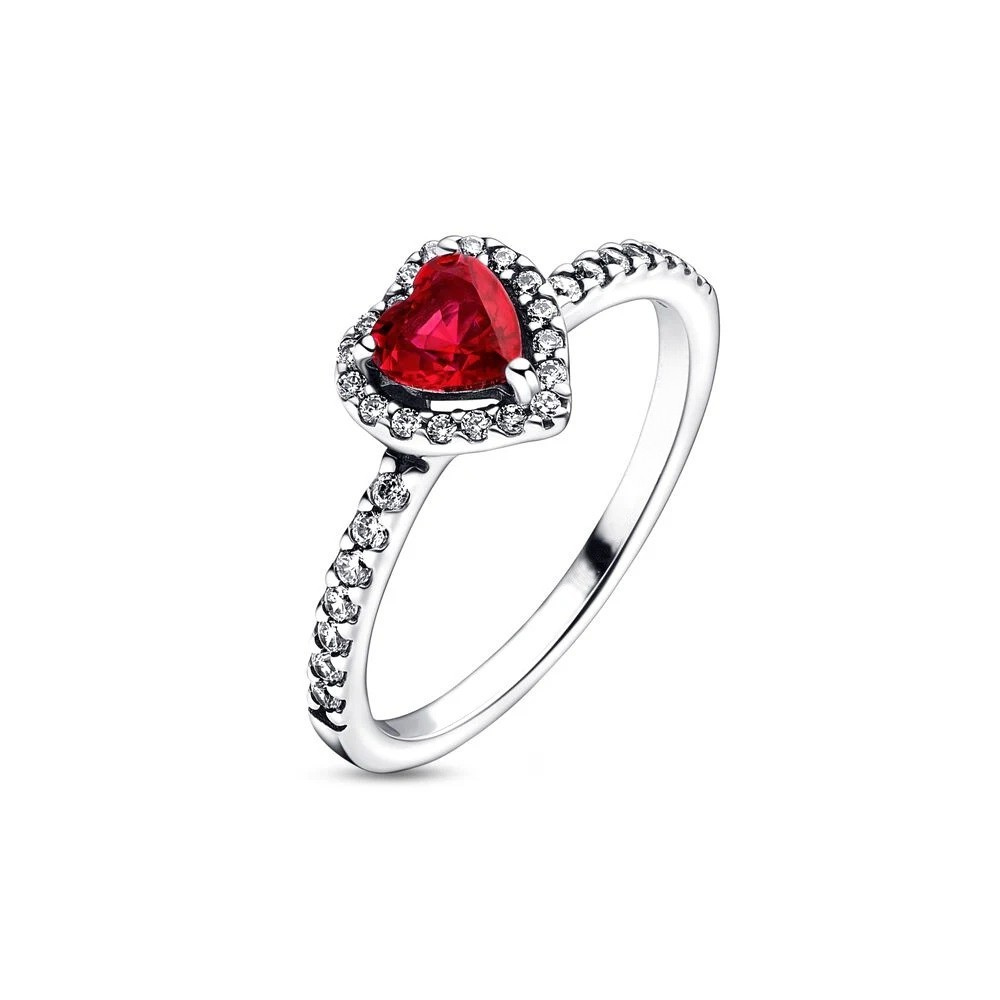 Ruby Glow Heart Ring