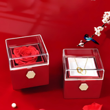 Eternal Rose Gift Box with Personalized Necklace - Lyvetta